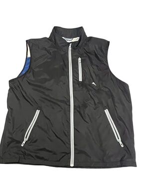 Tommy Bahama XL Vest Black Performance Spring Essential Lightweight Golf Tech